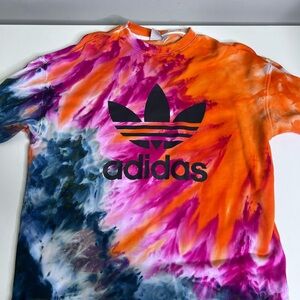 Adidas Multicolor Tie-Dye Crewneck Sweatshirt